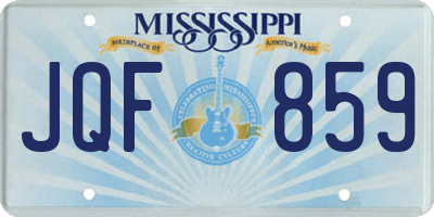 MS license plate JQF859