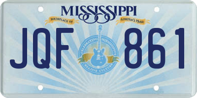 MS license plate JQF861