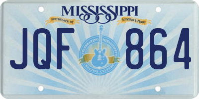 MS license plate JQF864