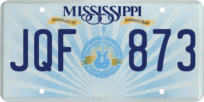 MS license plate JQF873