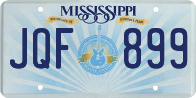 MS license plate JQF899