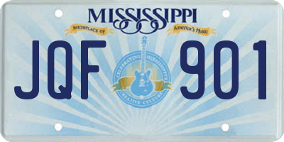 MS license plate JQF901