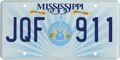 MS license plate JQF911