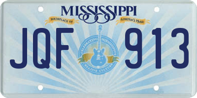 MS license plate JQF913