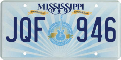 MS license plate JQF946