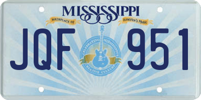 MS license plate JQF951