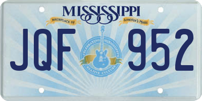 MS license plate JQF952