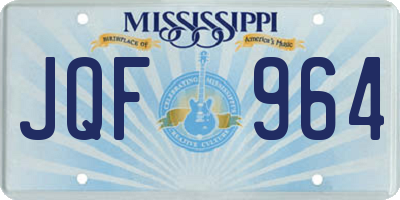 MS license plate JQF964