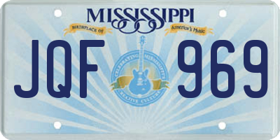 MS license plate JQF969