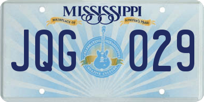 MS license plate JQG029