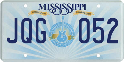 MS license plate JQG052