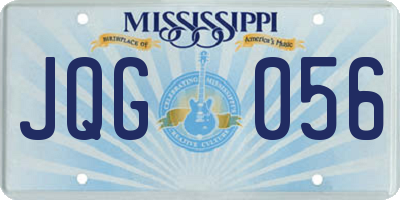 MS license plate JQG056