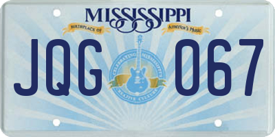 MS license plate JQG067