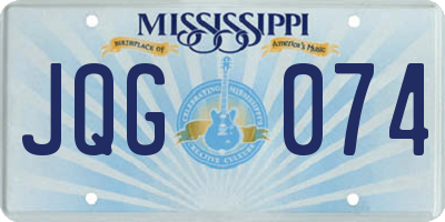 MS license plate JQG074