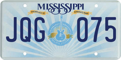 MS license plate JQG075