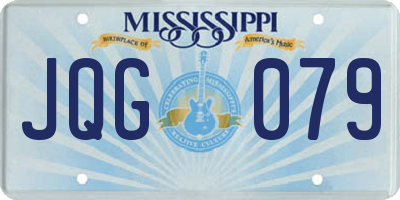 MS license plate JQG079