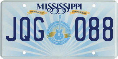 MS license plate JQG088