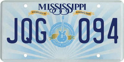 MS license plate JQG094