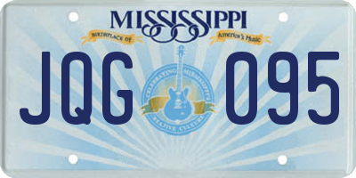 MS license plate JQG095