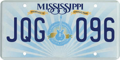 MS license plate JQG096