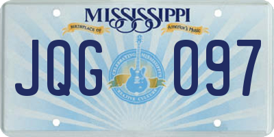 MS license plate JQG097