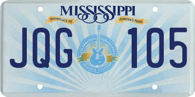 MS license plate JQG105