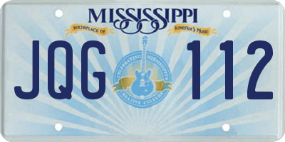 MS license plate JQG112