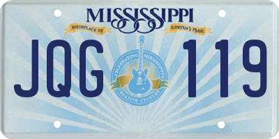 MS license plate JQG119