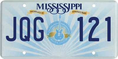 MS license plate JQG121
