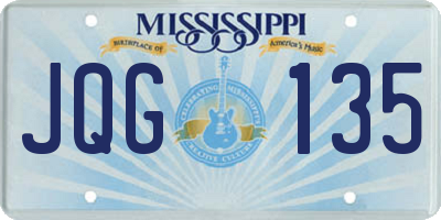 MS license plate JQG135