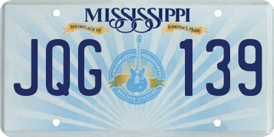MS license plate JQG139
