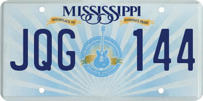 MS license plate JQG144