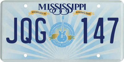 MS license plate JQG147