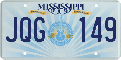 MS license plate JQG149