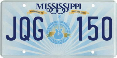 MS license plate JQG150