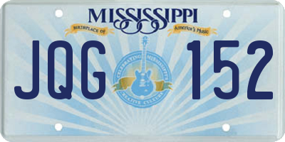 MS license plate JQG152