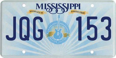 MS license plate JQG153