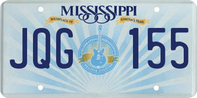 MS license plate JQG155