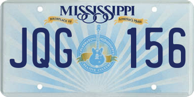 MS license plate JQG156