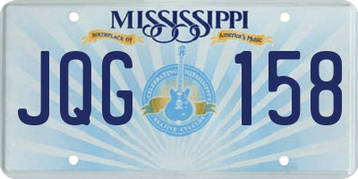 MS license plate JQG158