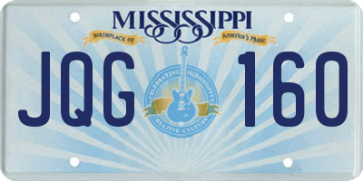 MS license plate JQG160