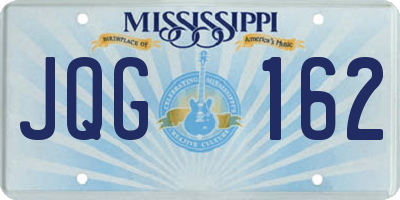 MS license plate JQG162