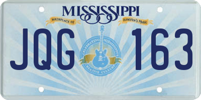 MS license plate JQG163