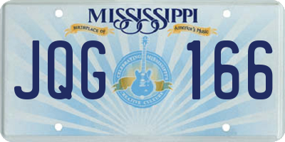 MS license plate JQG166