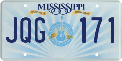 MS license plate JQG171