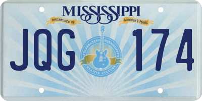 MS license plate JQG174