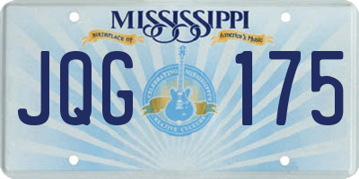 MS license plate JQG175