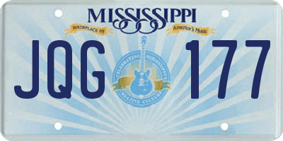 MS license plate JQG177