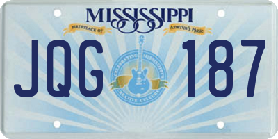 MS license plate JQG187