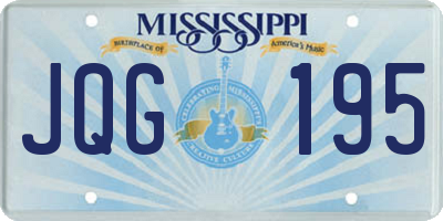 MS license plate JQG195